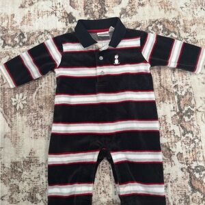 Koala Kids Black and White Footies One Piece